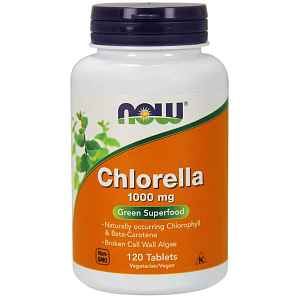 NOW Chlorella, 1000 mg, 120 tablet