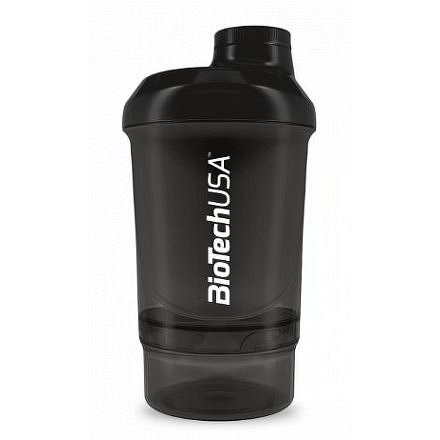 BiotechUSA Wave+ Nano shaker 300ml (+150ml) Panther Black