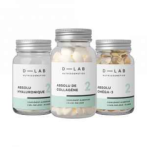 D-LAB Program Krásná pokožka Kolagen + Omega3 + Hyaluronová kyselina 84+28+28 kapslí