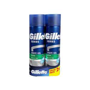Gillette Series Sensitive gel na holení 2x200 ml