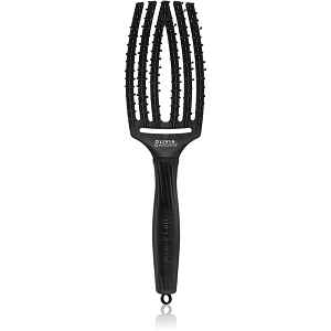 Olivia Garden Fingerbrush Double Bristles plochý kartáč pro snadné rozčesání vlasů 1 ks