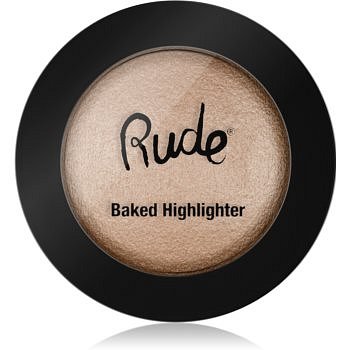 Rude Cosmetics Baked Highlighter kompaktní pudrový rozjasňovač odstín Extravagant 7 g