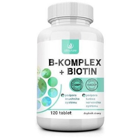 Allnature B-komplex + Biotin 120 tablet