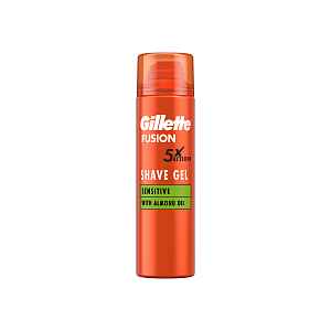 Gillette Fusion Gel na holení s mandlovým olejem 200 ml