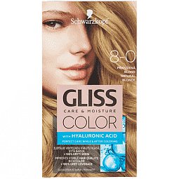 Schwarzkopf Permanentní barva na vlasy Gliss Color 8-0 Přirozená blond