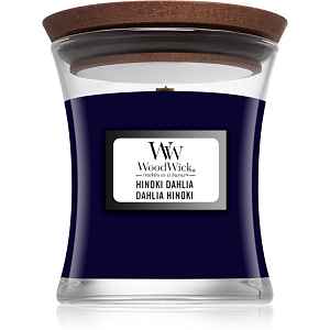 Woodwick Hinoki Dahlia vonná svíčka s dřevěným knotem 85 g