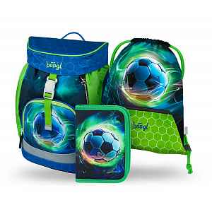 Baagl 3 SET Airy Fotbal Míč: batoh, penál, sáček