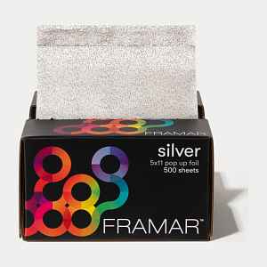 Framar Texturovaná fólie stříbrná - STAR STRUCK, 13 x 28 cm 500 ks