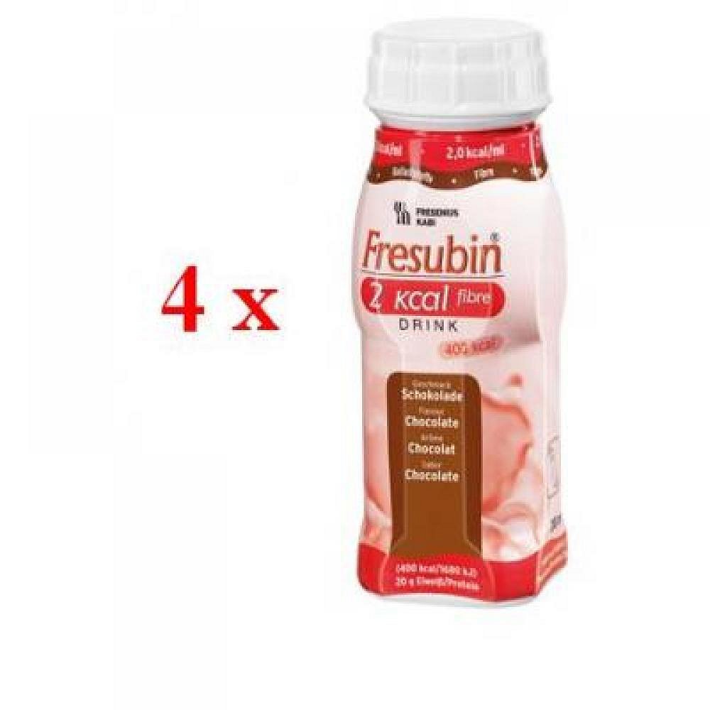 FRESUBIN ENERGY FIBRE ČOKOLÁDA 4X200ML Roztok