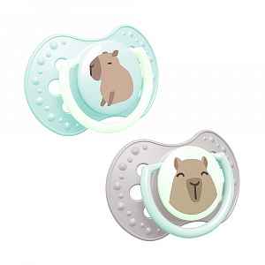 LOVI Dudlík silikonový dynamický capichill kluk 0-6m 2 kusy