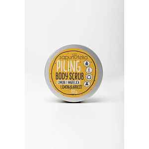 Sapunoteka Body Scrubs Lemon 220g - Citrusový tělový peeling s meruňkovým olejem
