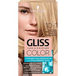 Schwarzkopf Permanentní barva na vlasy Gliss Color 10-1 Ultra světlá perleťová blond
