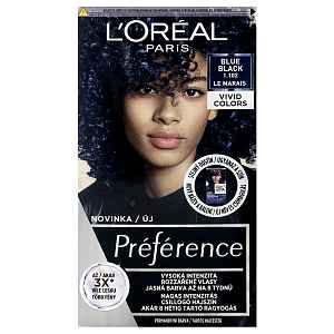 L'Oréal Paris Préférence Vivid Colors permanentní barva na vlasy 1.102 Le Marais 150 ml