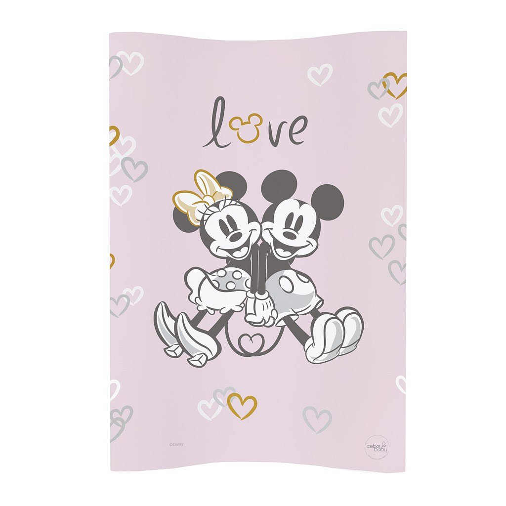CEBA Podložka přebalovací měkká COSY 50x70 Disney Minnie & Mickey Pink