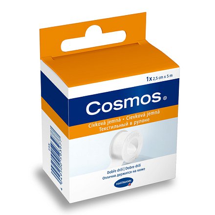 Náplast COSMOS cívková pevná 2.5cmx5m 1ks