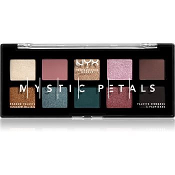 NYX Professional Makeup Mystic Petals paletka očních stínů odstín Dark Mystic 10 x 0,8 g