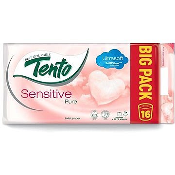 Tento toaletní papír Sensitive Pure  16 ks/bal.