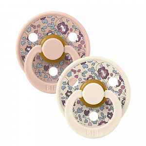 bibs Liberty dudlíky z přírodního kaučuku Colour 2ks, vel. 1 Ivory / Blush