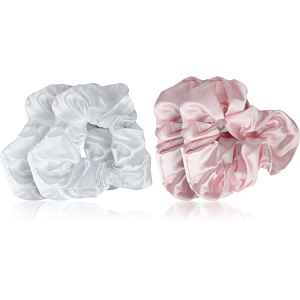 Brushworks Satin Scrunchies Pink & White gumičky do vlasů