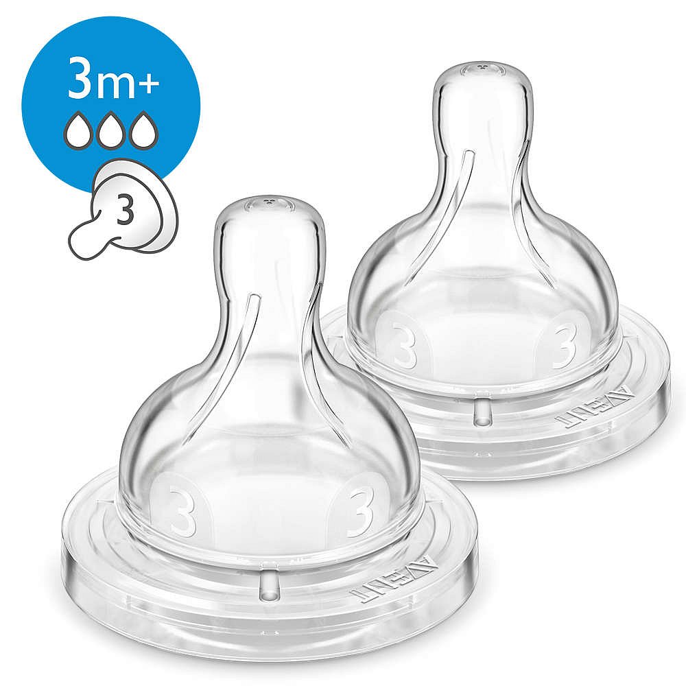 Philips Avent Dudlík Anti-colic/Classic+ střední průtok 2ks