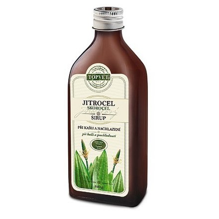 TOPVET Sirup jitrocel 320g sklo