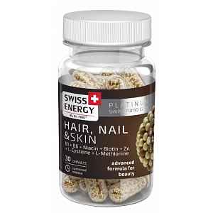 Swiss Energy Hair, Nail a Skin Kapsle s postupným uvolňováním 30 ks