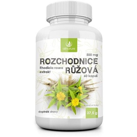 Allnature Rozchodnice růžová 500mg 60 kapslí