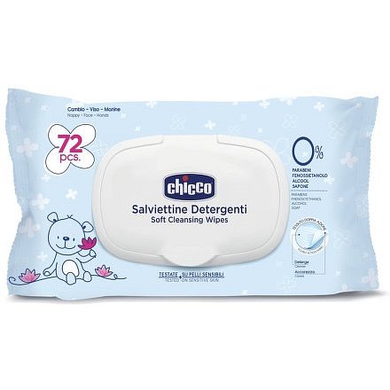 Chicco Ubrousky vlhčené 72 ks uzavíratelné