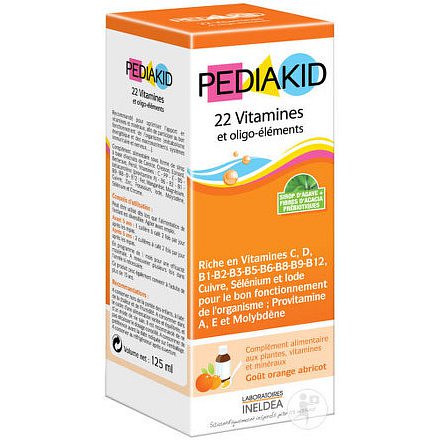 PEDIAKID 22 Vitamínů 125ml