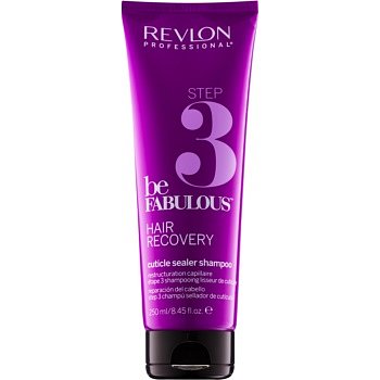 Revlon Professional Be Fabulous Hair Recovery šampon s efektem uzavření vlasu pro prodloužení výsledku regenerační masky  250 ml