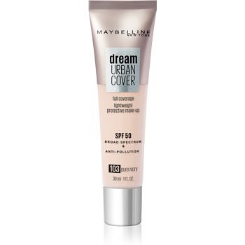 Maybelline Dream Urban Cover vysoce krycí make-up odstín 103 Pure Ivory 30 ml