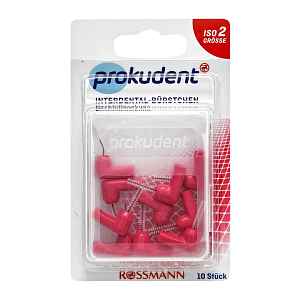 Prokudent Mezizubní kartáčky ISO 2 mm náhradní hlavice 10 ks