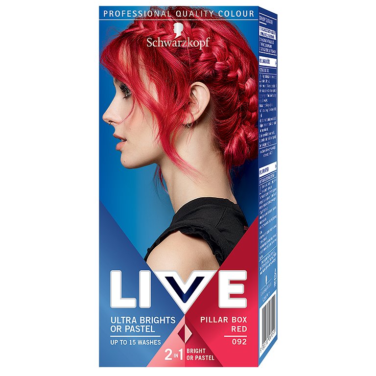 Schwarzkopf Live Ultra Brights or Pastel barva na vlasy Red 92 50 ml