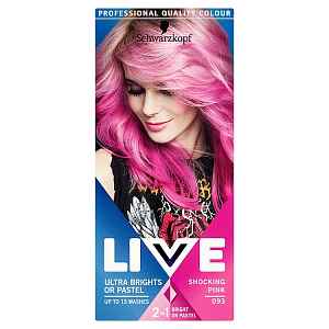 Schwarzkopf Live Ultra Brights or Pastel barva na vlasy Shocking Pink 093 50 ml