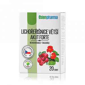 Edenpharma Lichořeřišnice větší akut forte tablety 20