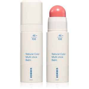 Korres Natural Color Multi-Stick Balm multifunkční líčidlo na rty a tváře odstín Petal Pink 4.5 g
