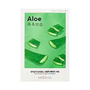 Missha Airy Fit Sheet Mask Aloe plátýnková maska s výtažkem aloe vera 19 g