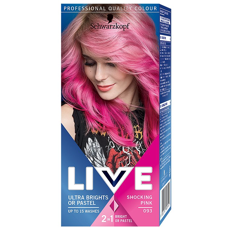 Schwarzkopf Live Ultra Brights or Pastel barva na vlasy Shocking Pink 093 50 ml