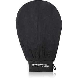 Sister Young NOVA Exfoliating Glove peelingová rukavice na tělo Black 1 ks