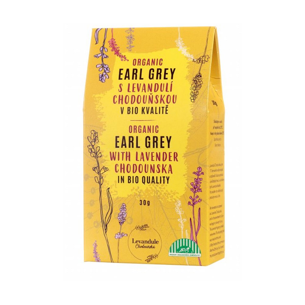 BIO Levandule Chodouňská Earl Grey s levandulí sypaný čaj 30 g