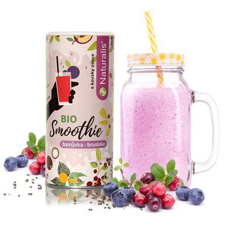 BIO Smoothie Borůvka+Brusinka 180g