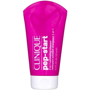 Clinique Pep-Start peelingový čisticí gel 2 v 1  125 ml