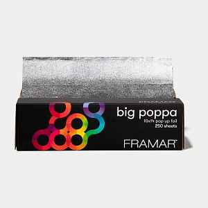 Framar Široká texturovaná fólie stříbrná - BIG POPPA, 25 x 35 cm 250 ks