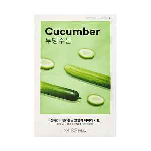 Missha Airy Fit Sheet Mask Cucumber plátýnková maska s výtažkem z okurky 19 g