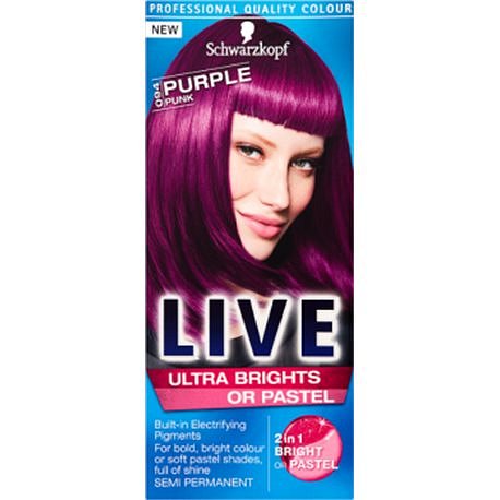 Schwarzkopf Live Ultra Brights or Pastel barva na vlasy Purple Pink 94  50 ml