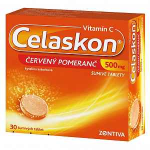 Celaskon 500 mg Červený pomeranč 30 šumivých tablet