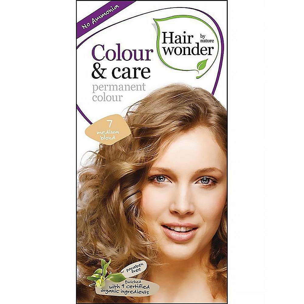 HAIRWONDER Dlouhotrvající barva BIO – středně blond 7 – 100 ml