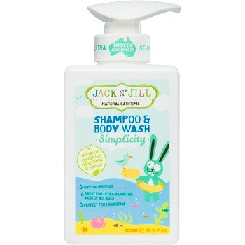 Jack N’ Jill Simplicity jemný sprchový gel a šampon pro děti 2 v 1 300 ml