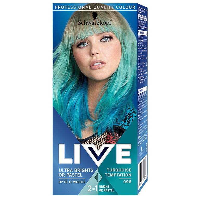 Schwarzkopf Live Ultra Brights or Pastel barva na vlasy Turquise Temptation 096 50 ml