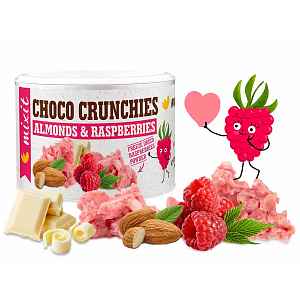 Mixit Crunchies Malinové čokohrudky s mandlemi 140 g